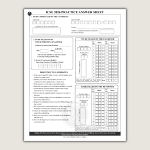 ICSE Class 10 Practice Answer Sheets 2026 | Board Exam Format Writing Sheets for Mock Test & Sample Paper Practice | ICSE Board Style Answer Booklet by Beast Learners (Pack of 10)
